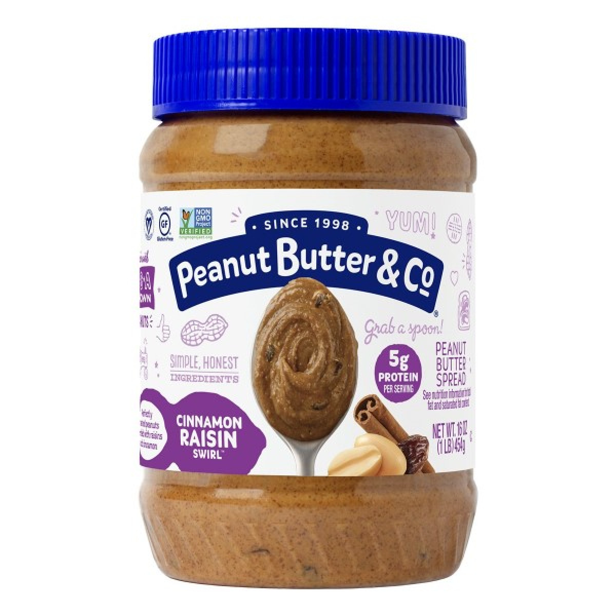 Cinnamon Raisin Swirl 454g Peanut Butter & Co