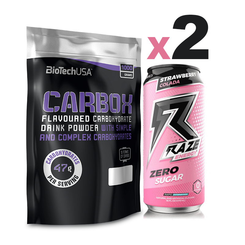 Pack carbox + raze energy disponible chez goldnutrition protéine Maroc au meilleur Prix