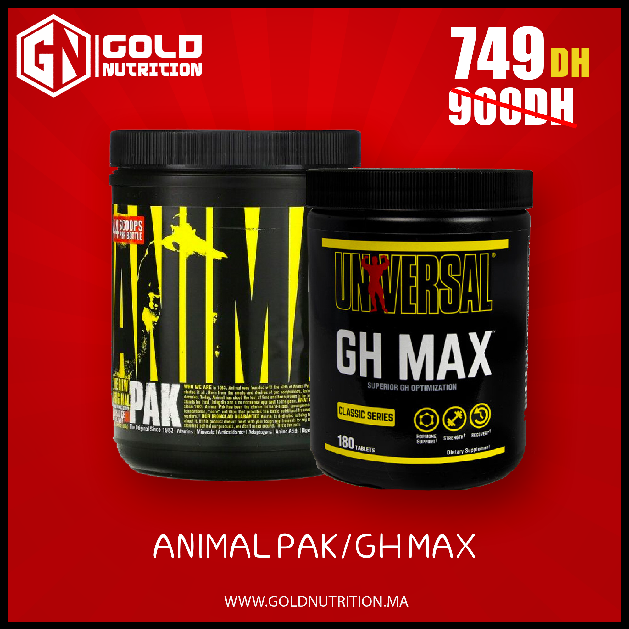 pack beast mode disponible chez gold nutrition proteine Maroc